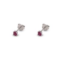 Orecchini Dilvdò Donna Small Stud in Argento Zircone ORPBR3